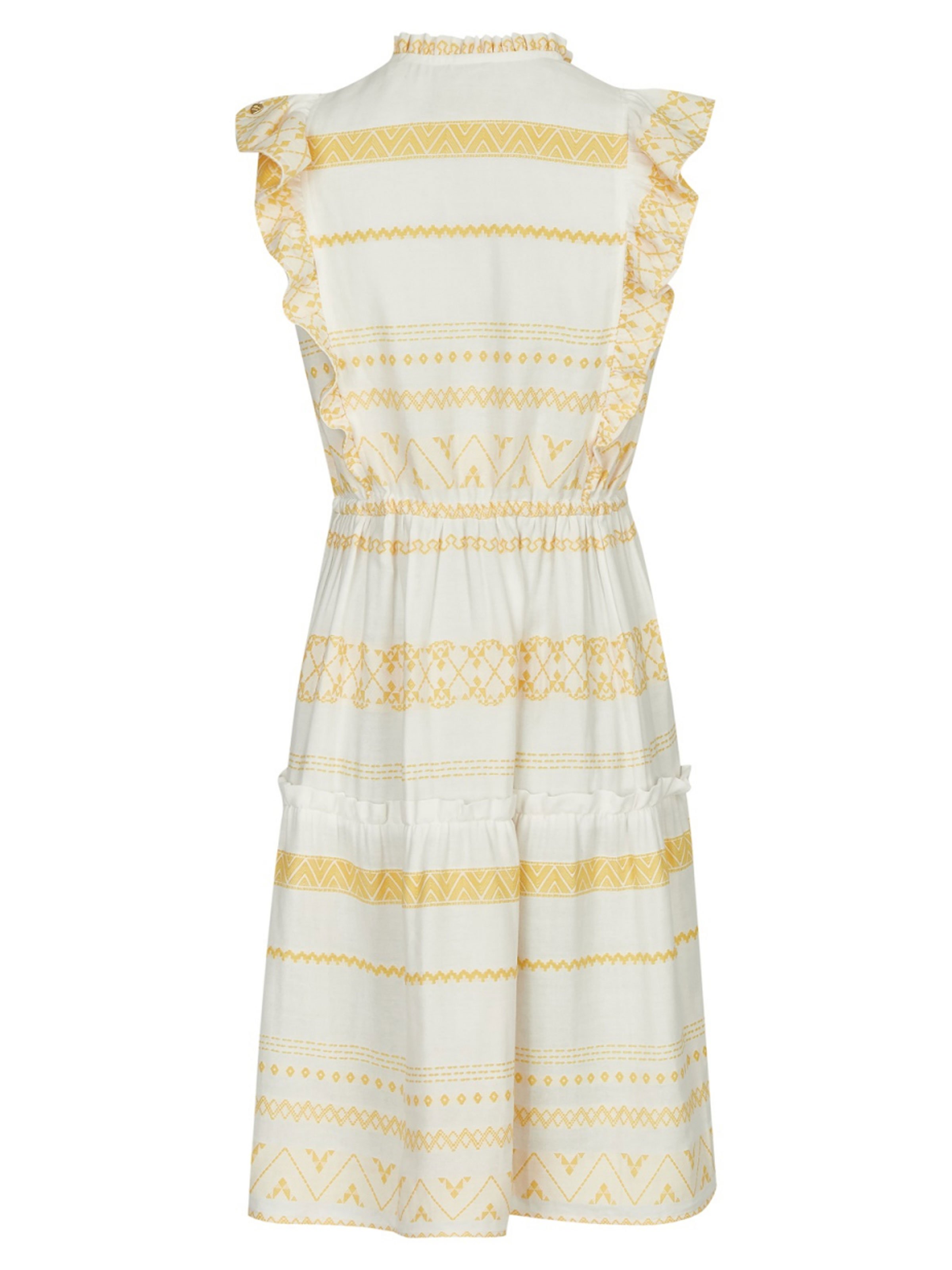 Weiß-gelbes Kleid Weiß-gelbes Kleid