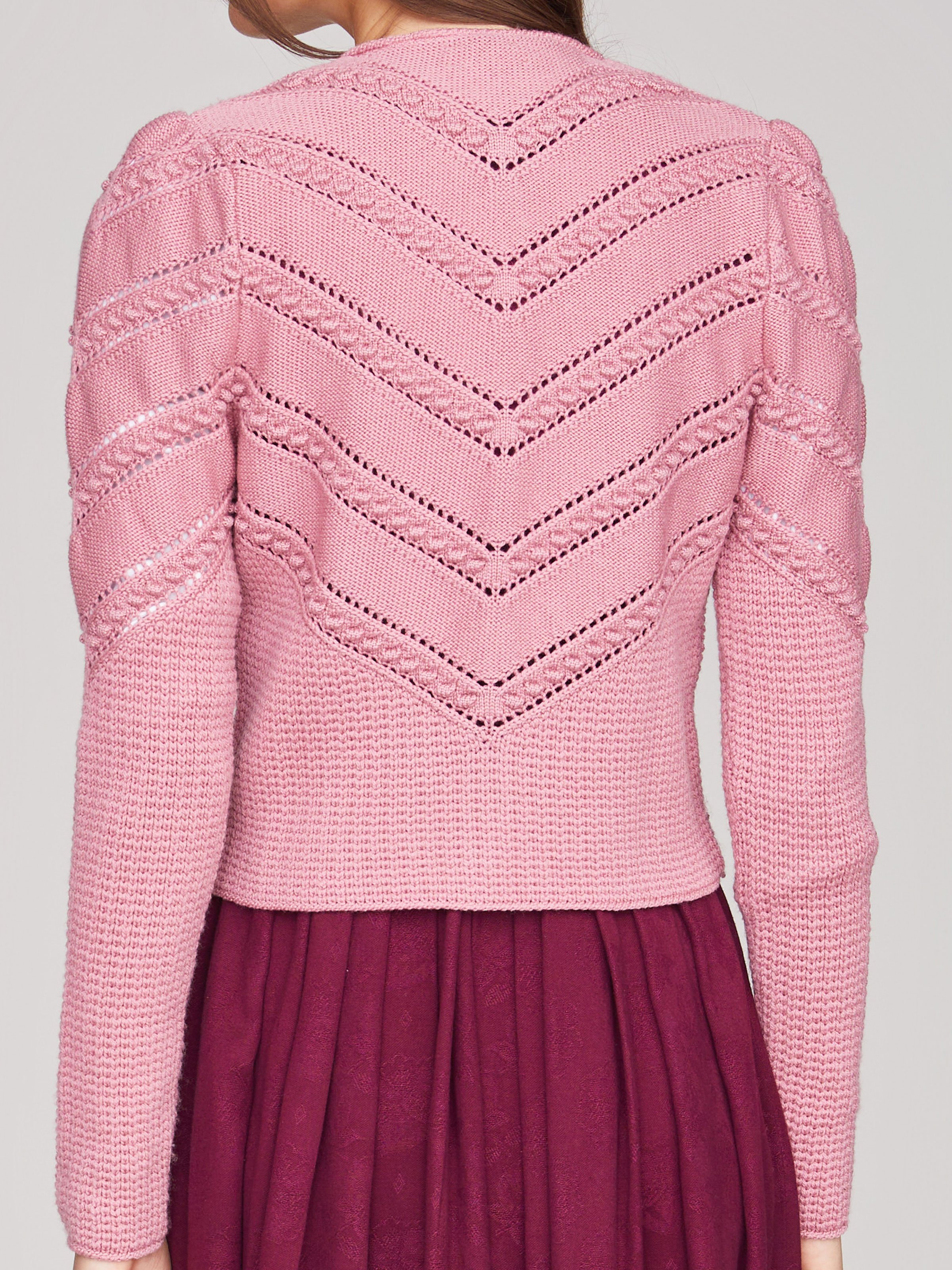 Strickjacke in Nelkenrosa Strickjacke in Nelkenrosa