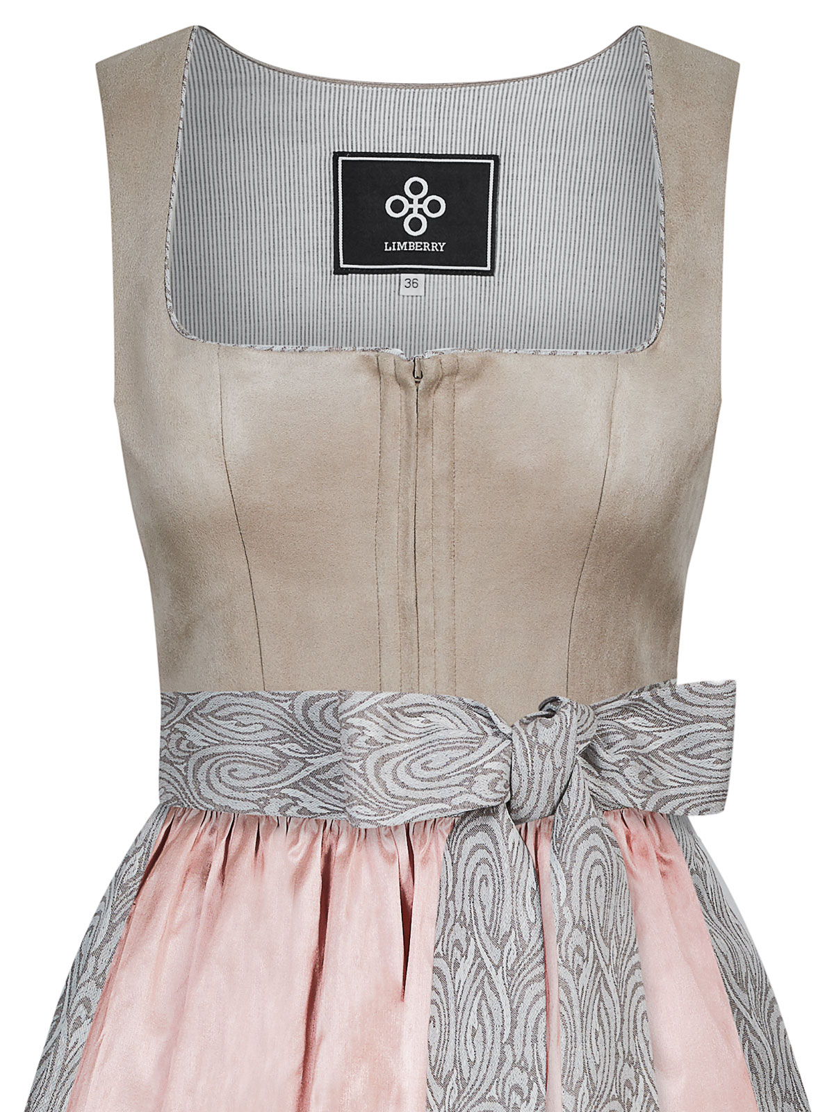 Hellbeiges Dirndl im Animalprint Hellbeiges Dirndl im Animalprint