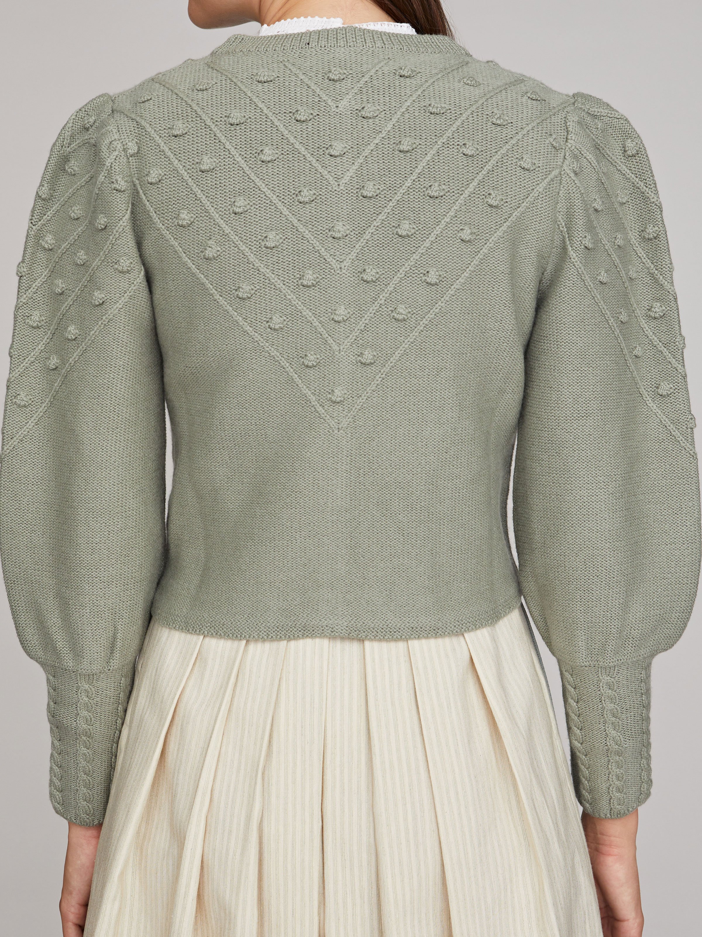 Strickjacke in Khaki Strickjacke in Khaki