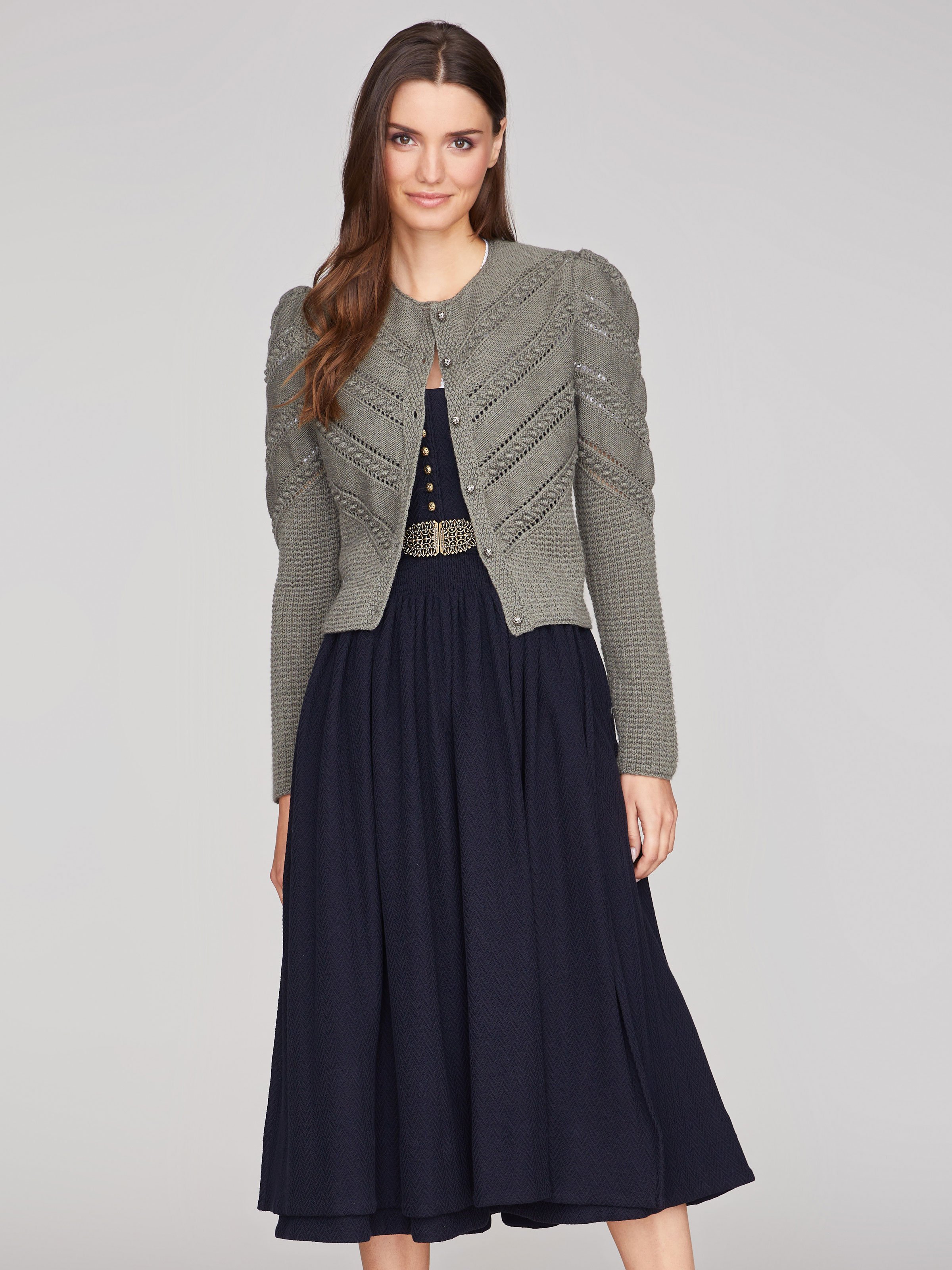 Thymian-grüne Strickjacke | GOTTSEIDANK
