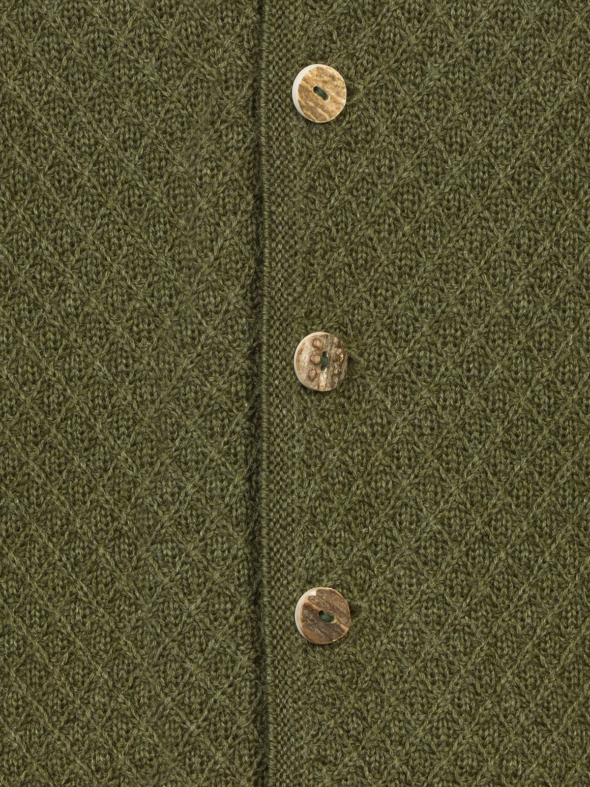 Grüne Strickjacke mit Rauten Grüne Strickjacke mit Rauten