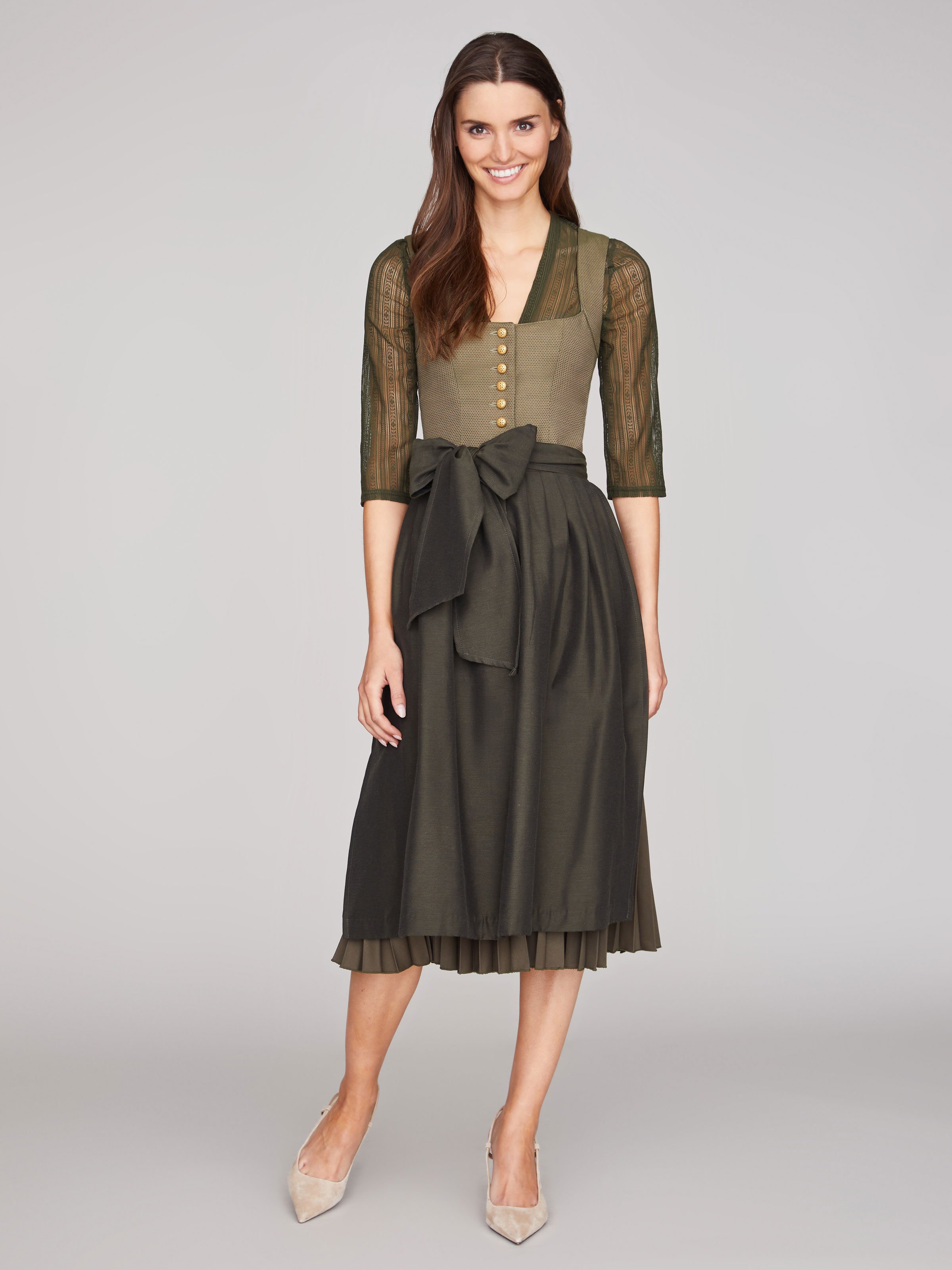 Olivgrüne Dirndlbluse Olivgrüne Dirndlbluse