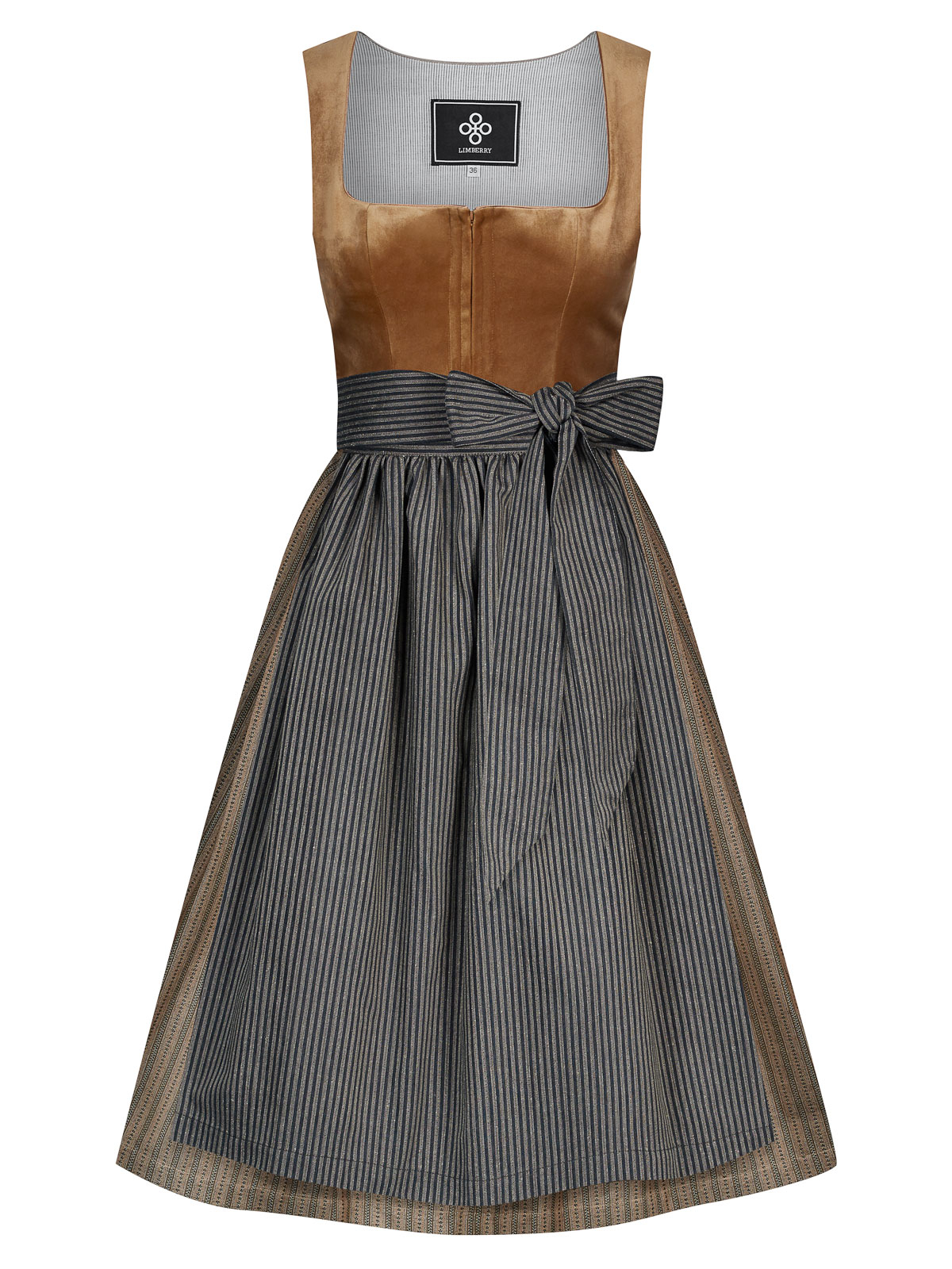 Karamellfarbenes Samt-Dirndl Karamellfarbenes Samt-Dirndl