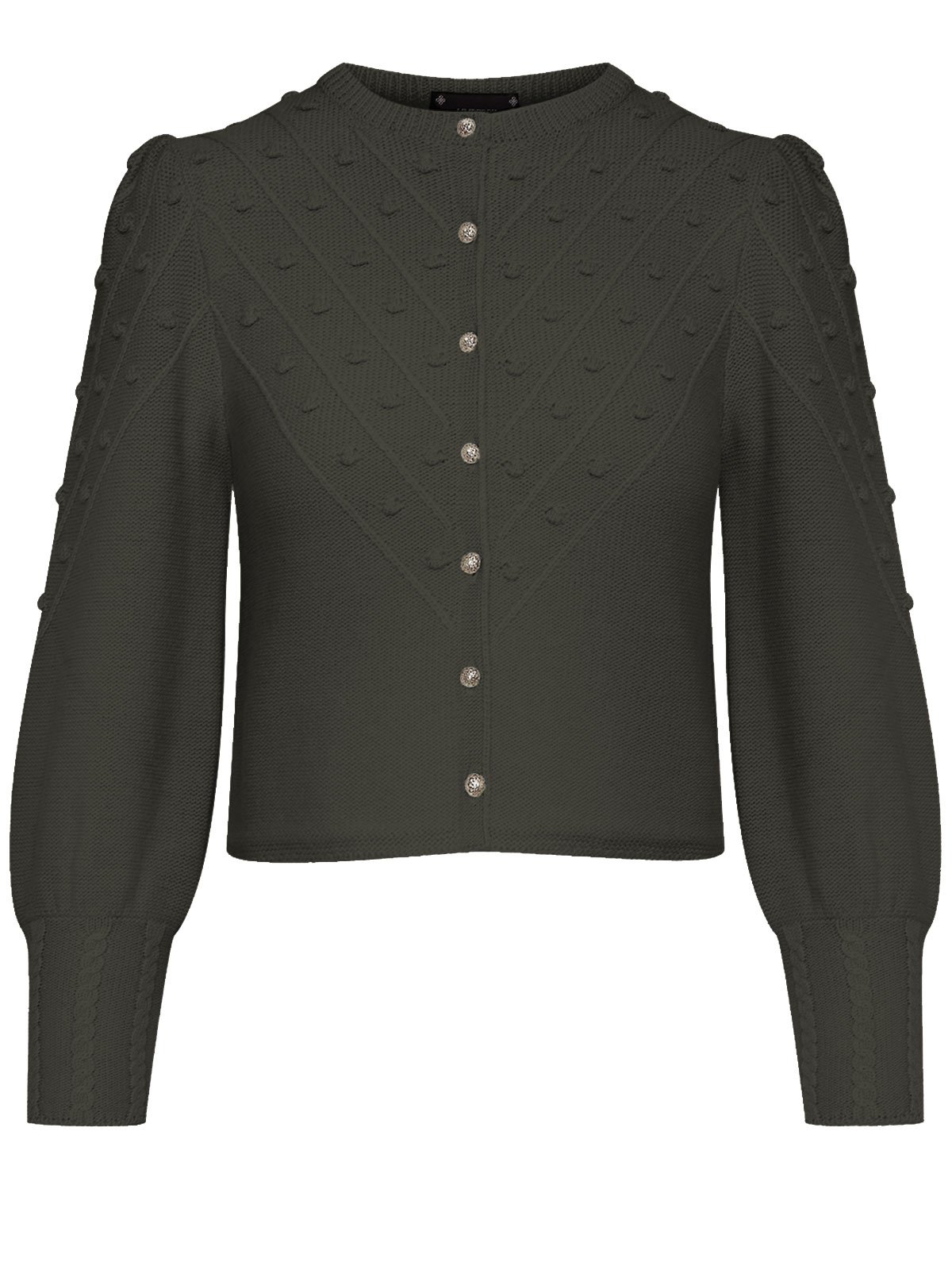 Strickjacke in Moosgrün Strickjacke in Moosgrün