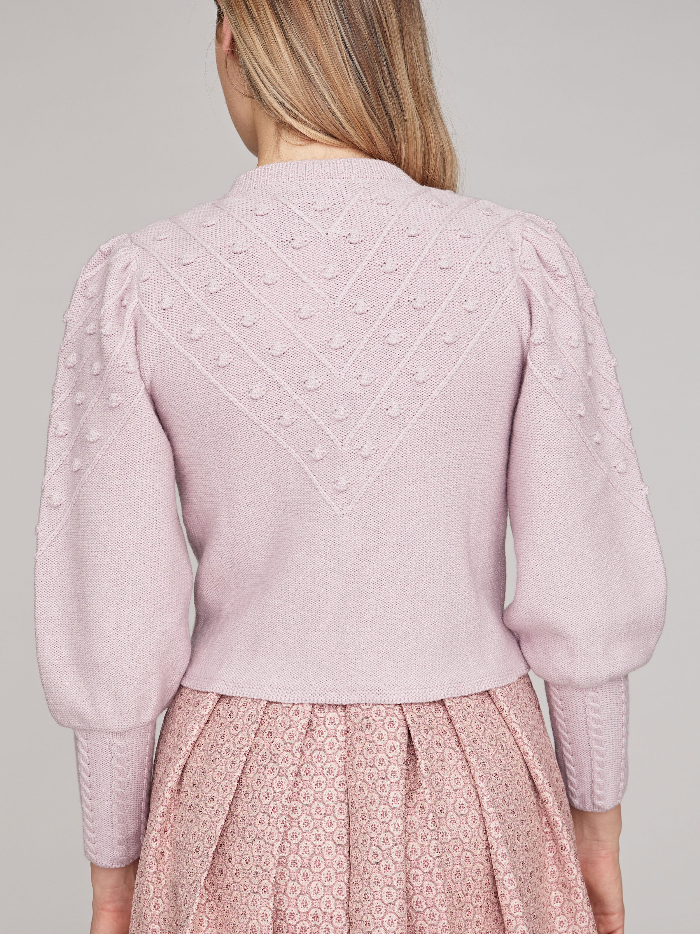 Strickjacke in Altrosa Strickjacke in Altrosa