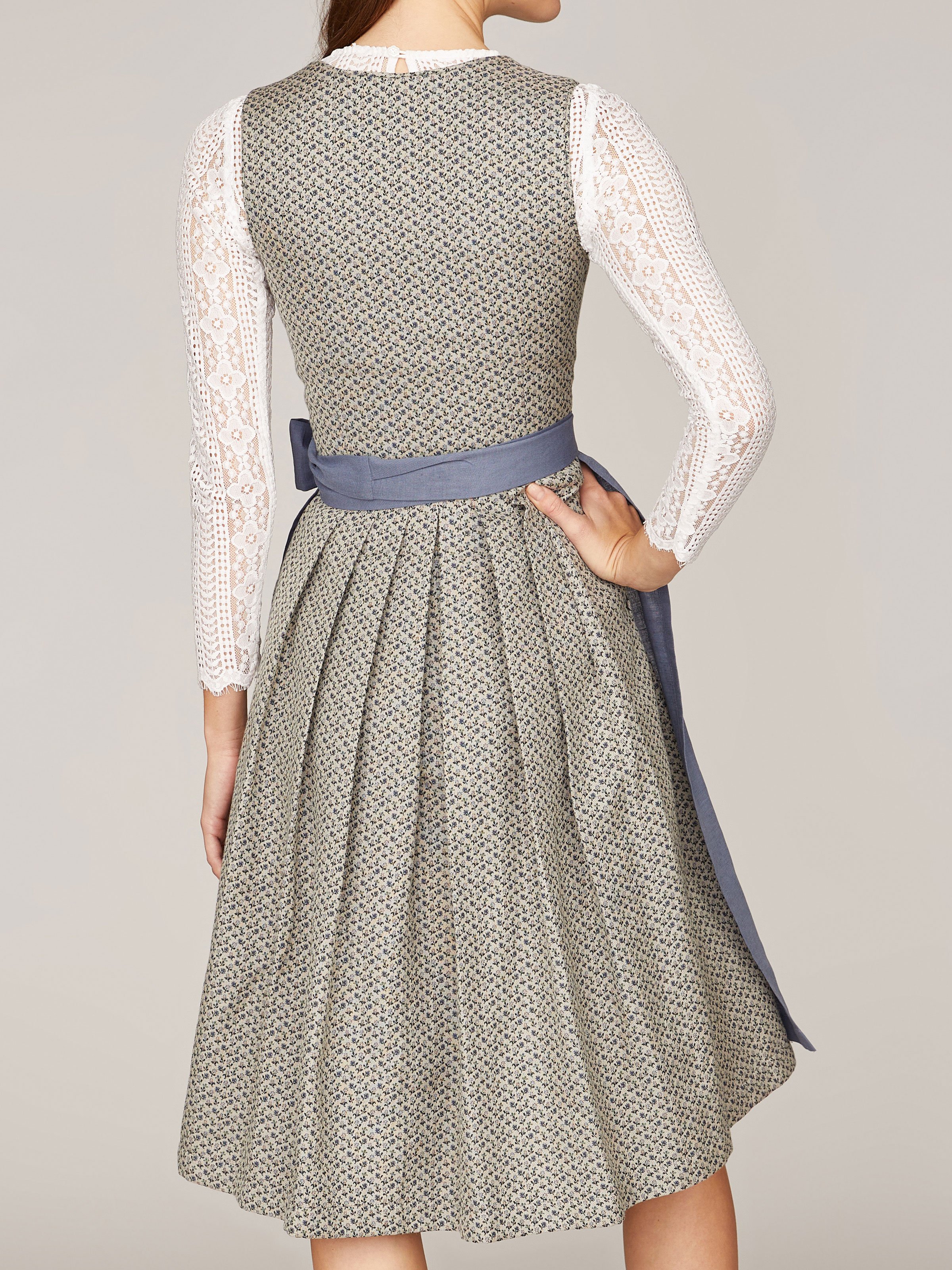 Beige-Blaues Dirndl Beige-Blaues Dirndl