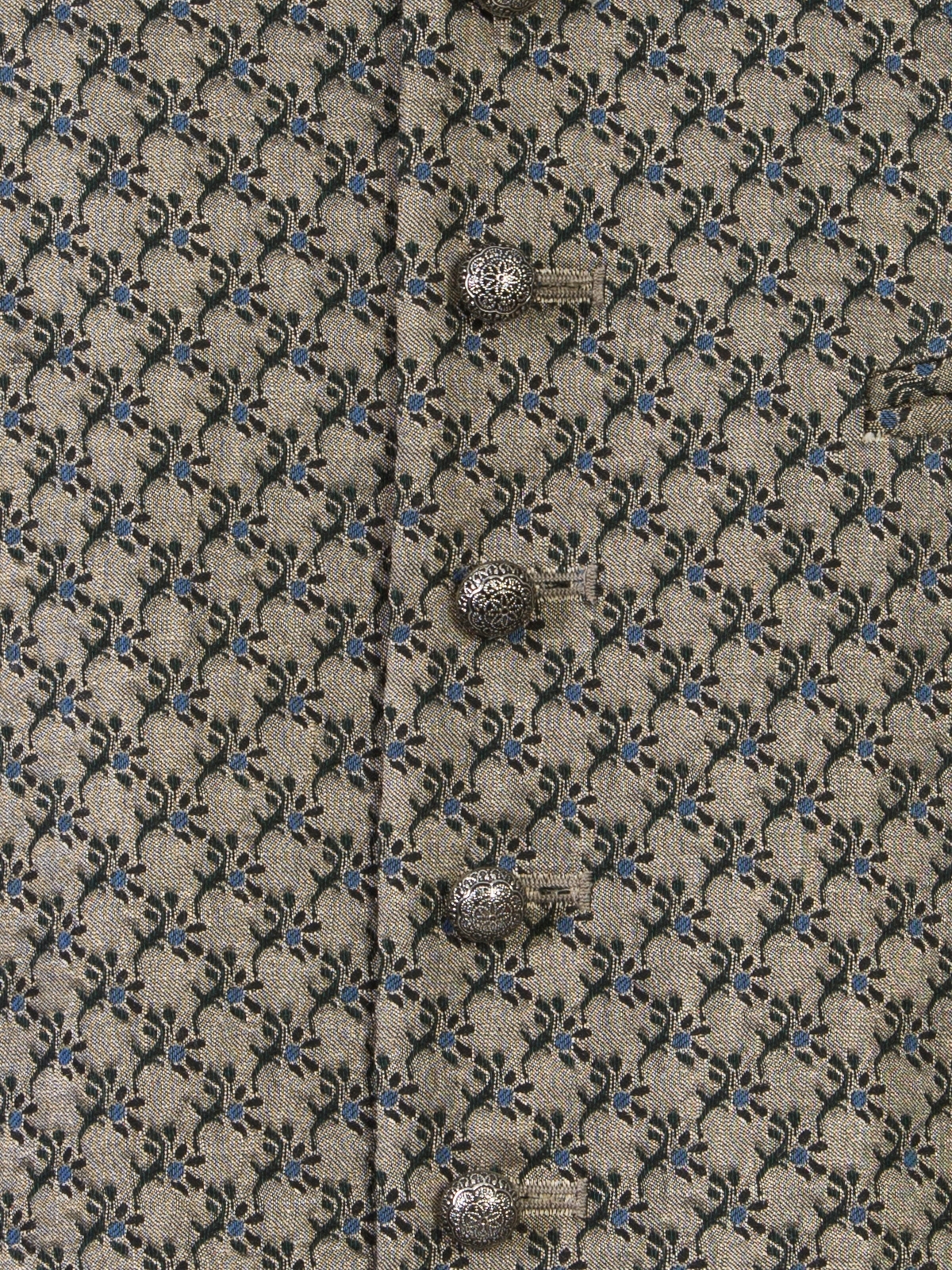 Beige Trachtenweste mit Muster Beige Trachtenweste mit Muster