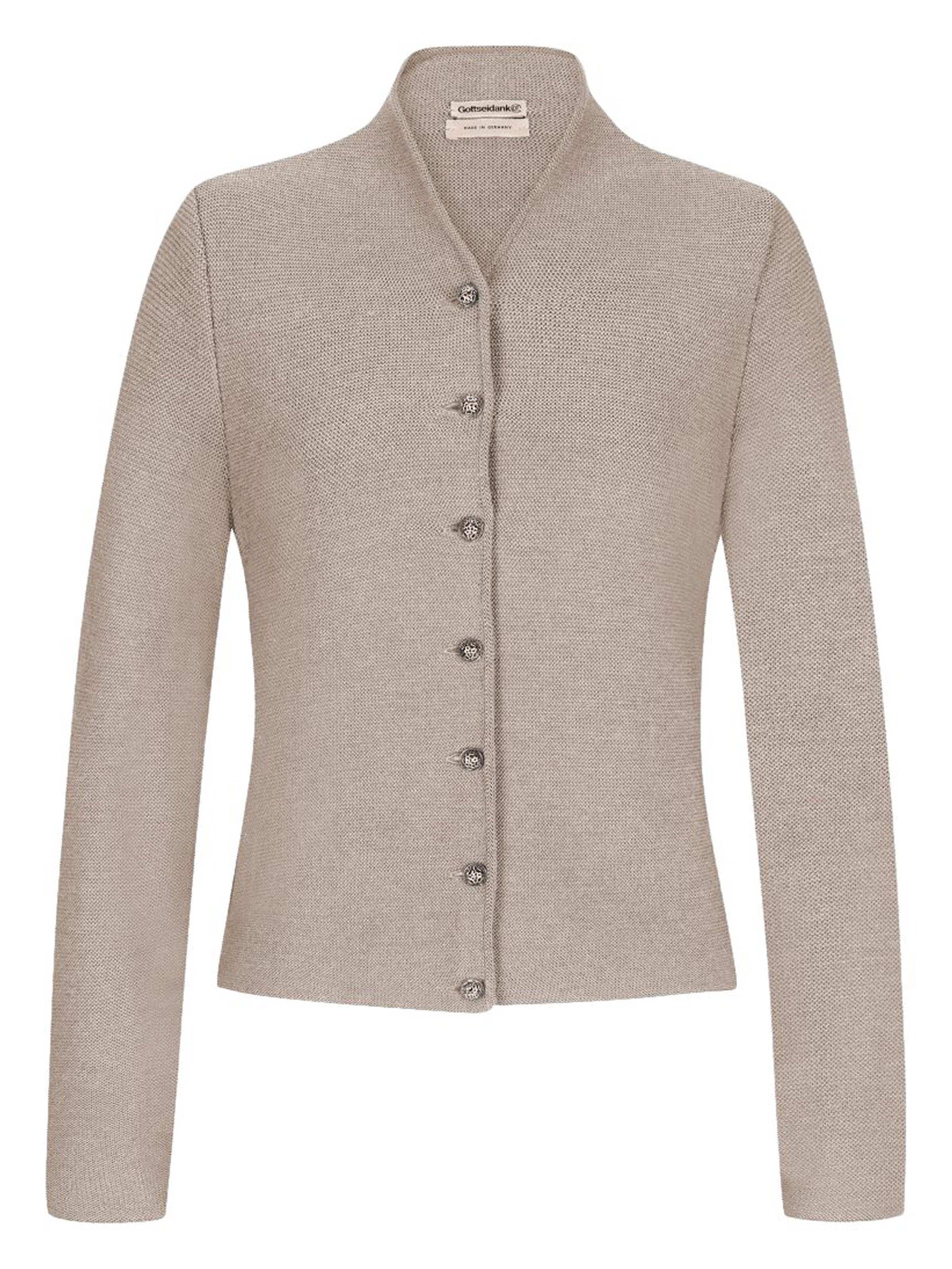 Rahm-farbene Strickjacke GOTTSEIDANK