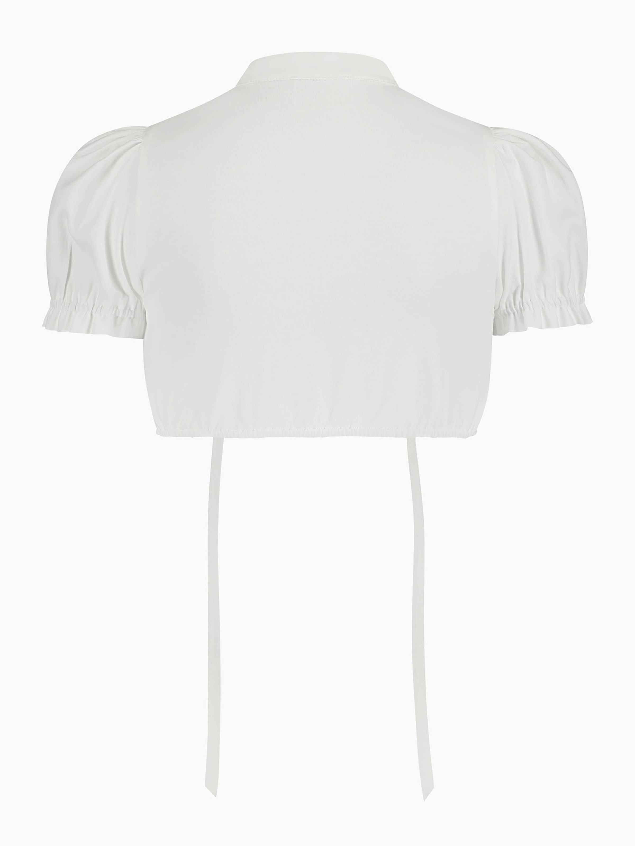 Weiße Dirndlbluse mit Puffärmeln Weiße Dirndlbluse mit Puffärmeln