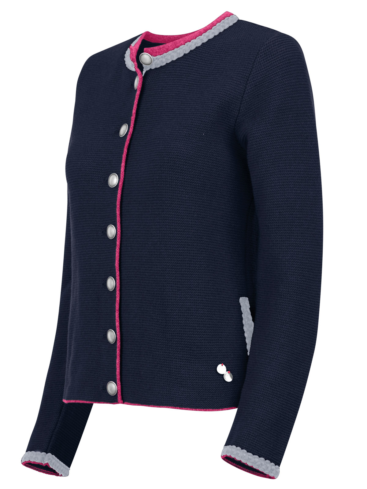Dunkelblaue Strickjacke Dunkelblaue Strickjacke