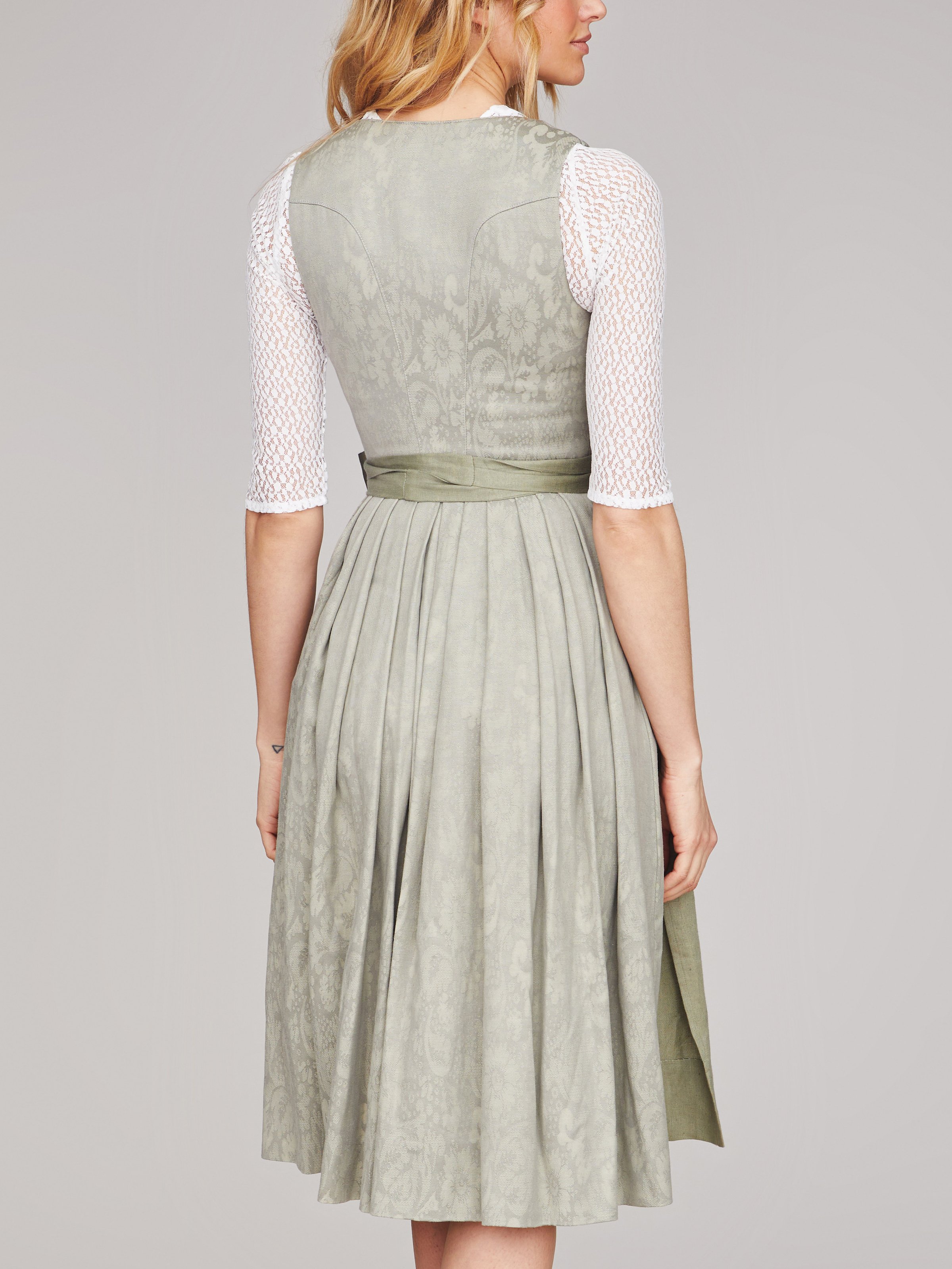 Salbeigrünes Stretch-Dirndl Salbeigrünes Stretch-Dirndl