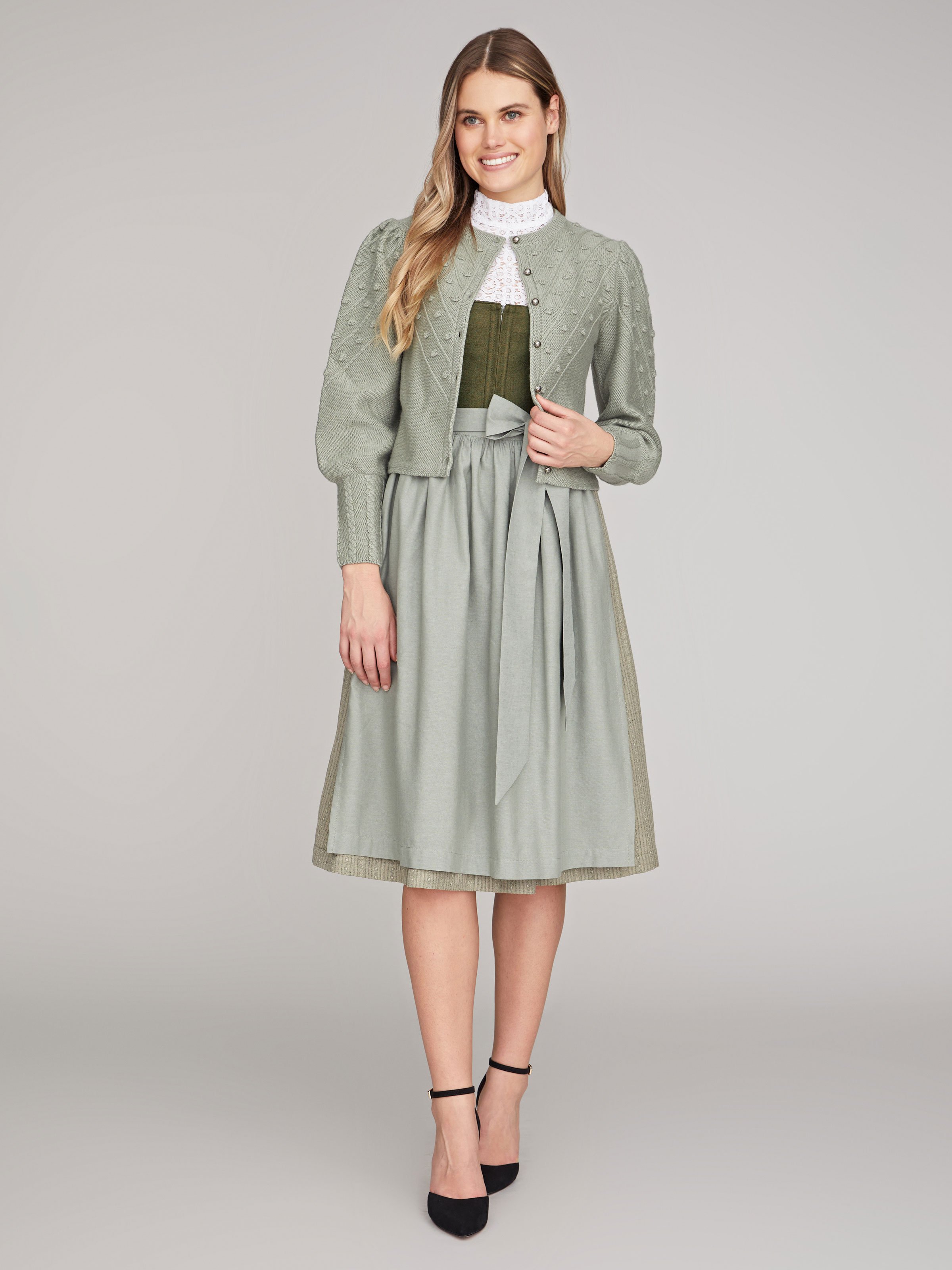 Strickjacke in Khaki Strickjacke in Khaki