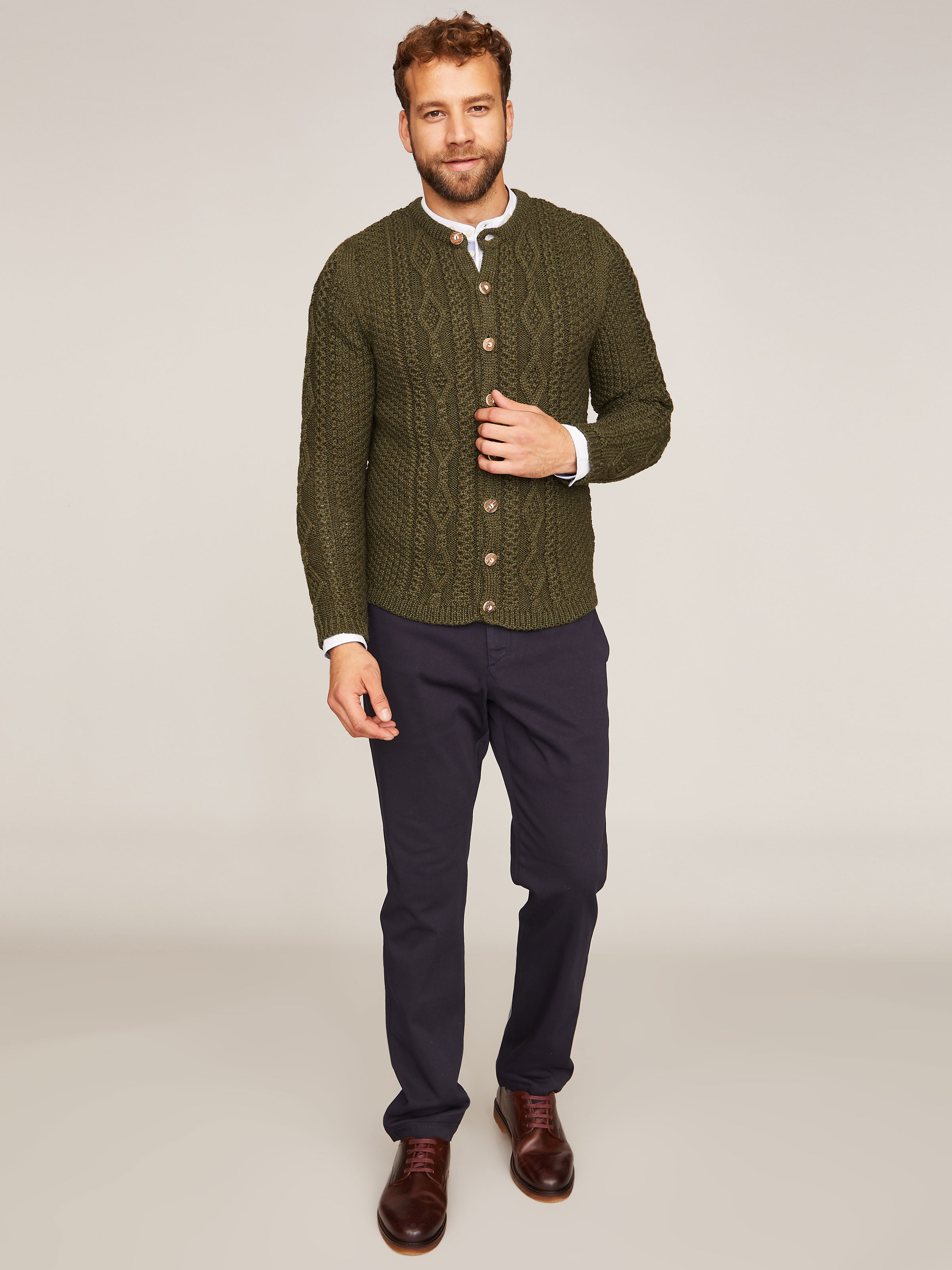 Herren Strickjanker grün Herren Strickjanker grün