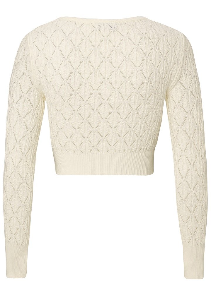 Strickjacke mit kurzem Schnitt Strickjacke mit kurzem Schnitt