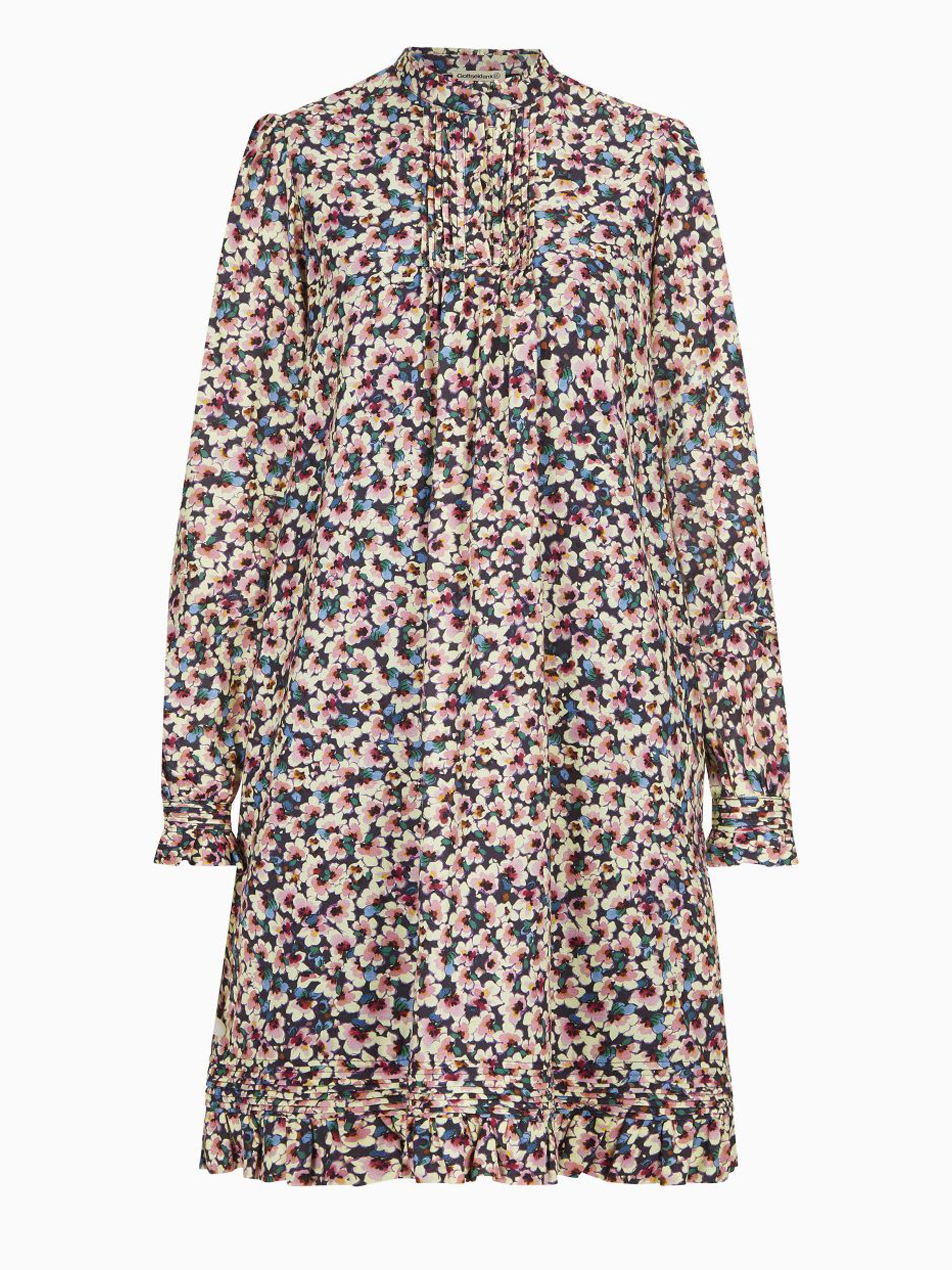 Kurzes Kleid mit Blumenmuster Kurzes Kleid mit Blumenmuster