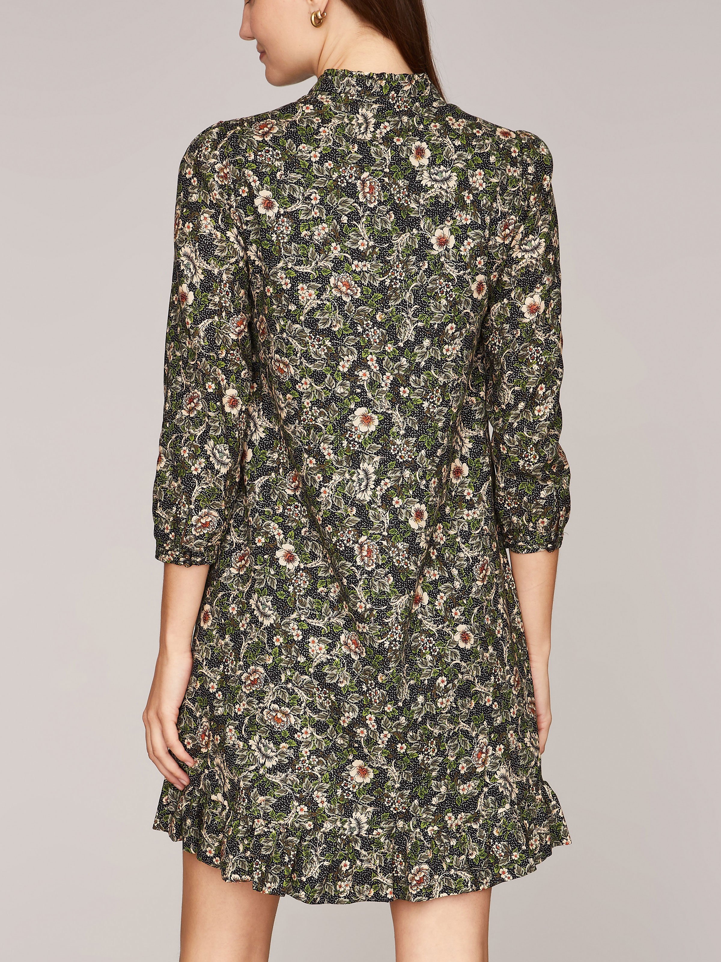 Geblümtes Midi-Kleid aus Baumwolle Geblümtes Midi-Kleid aus Baumwolle