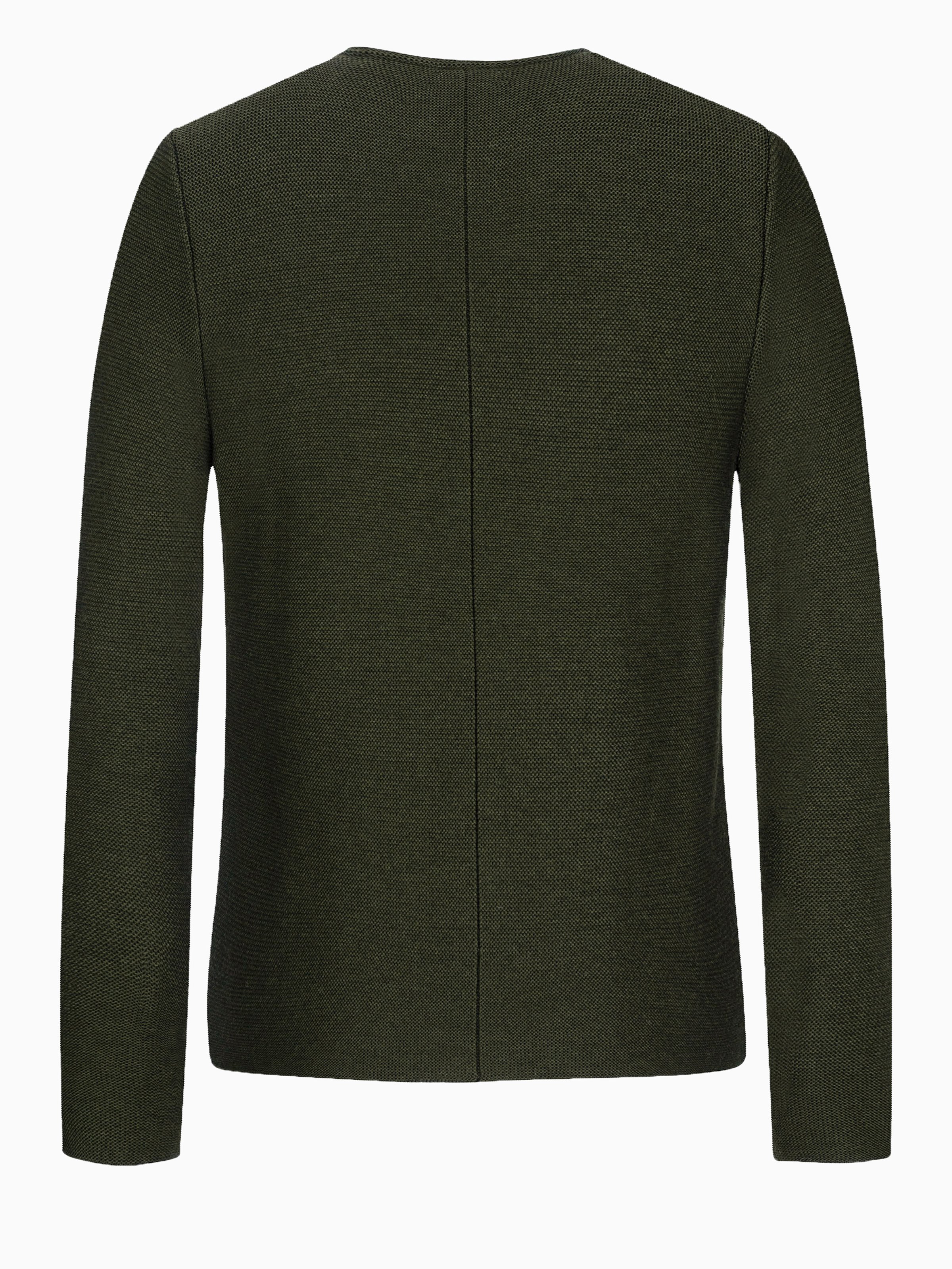 Olivefarbene Strickjacke Olivefarbene Strickjacke