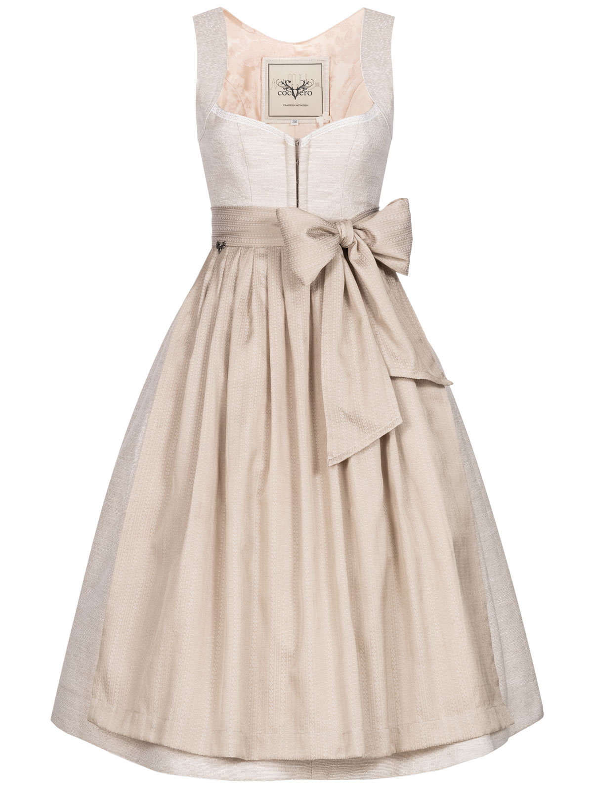 Pastell-farbenes Dirndl in sanftem Beige Pastell-farbenes Dirndl in sanftem Beige