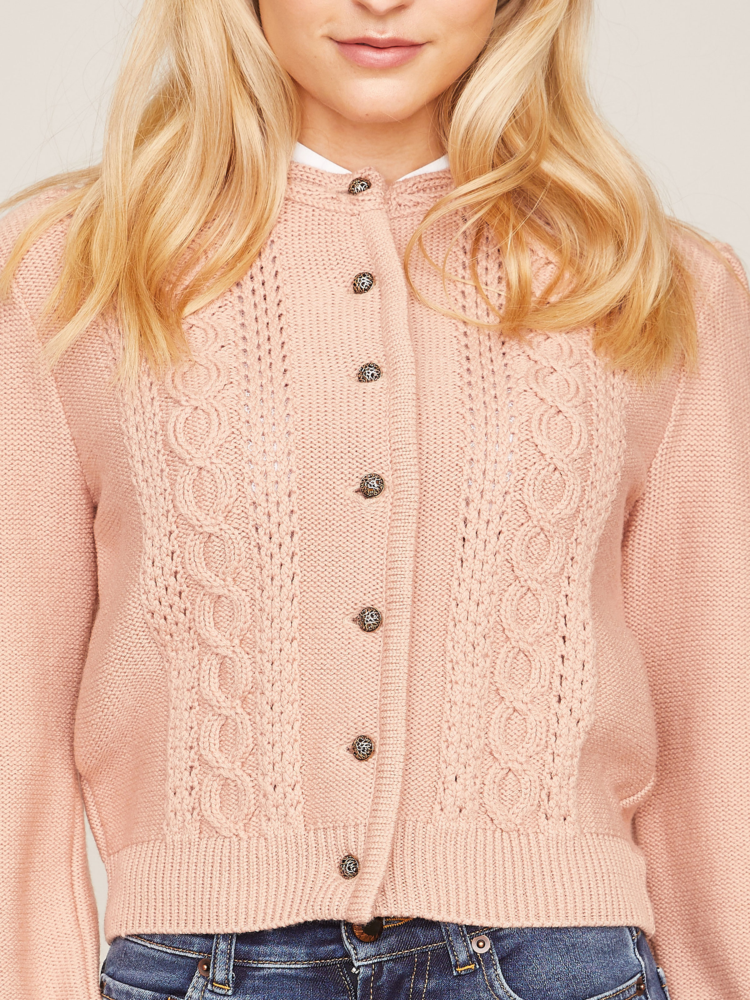 Oversized Strickjacke in sanftem Apricot Oversized Strickjacke in sanftem Apricot