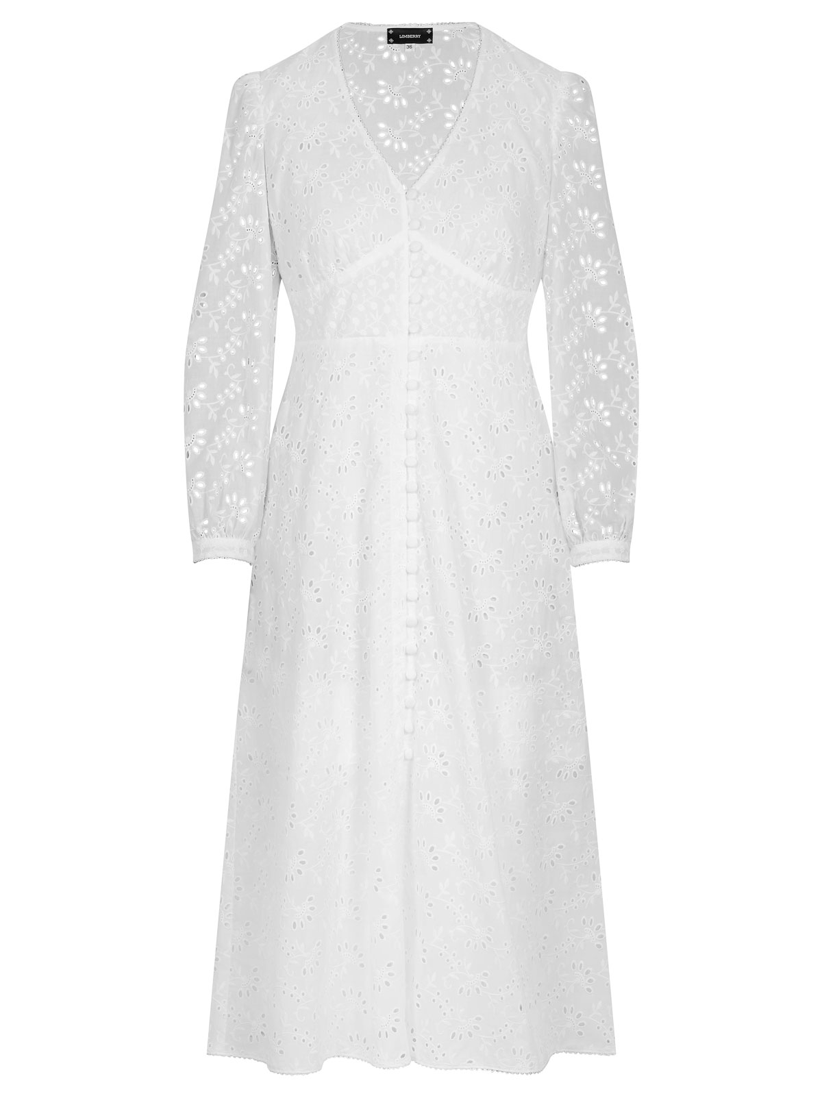 Midikleid mit Lochstickerei Midikleid mit Lochstickerei