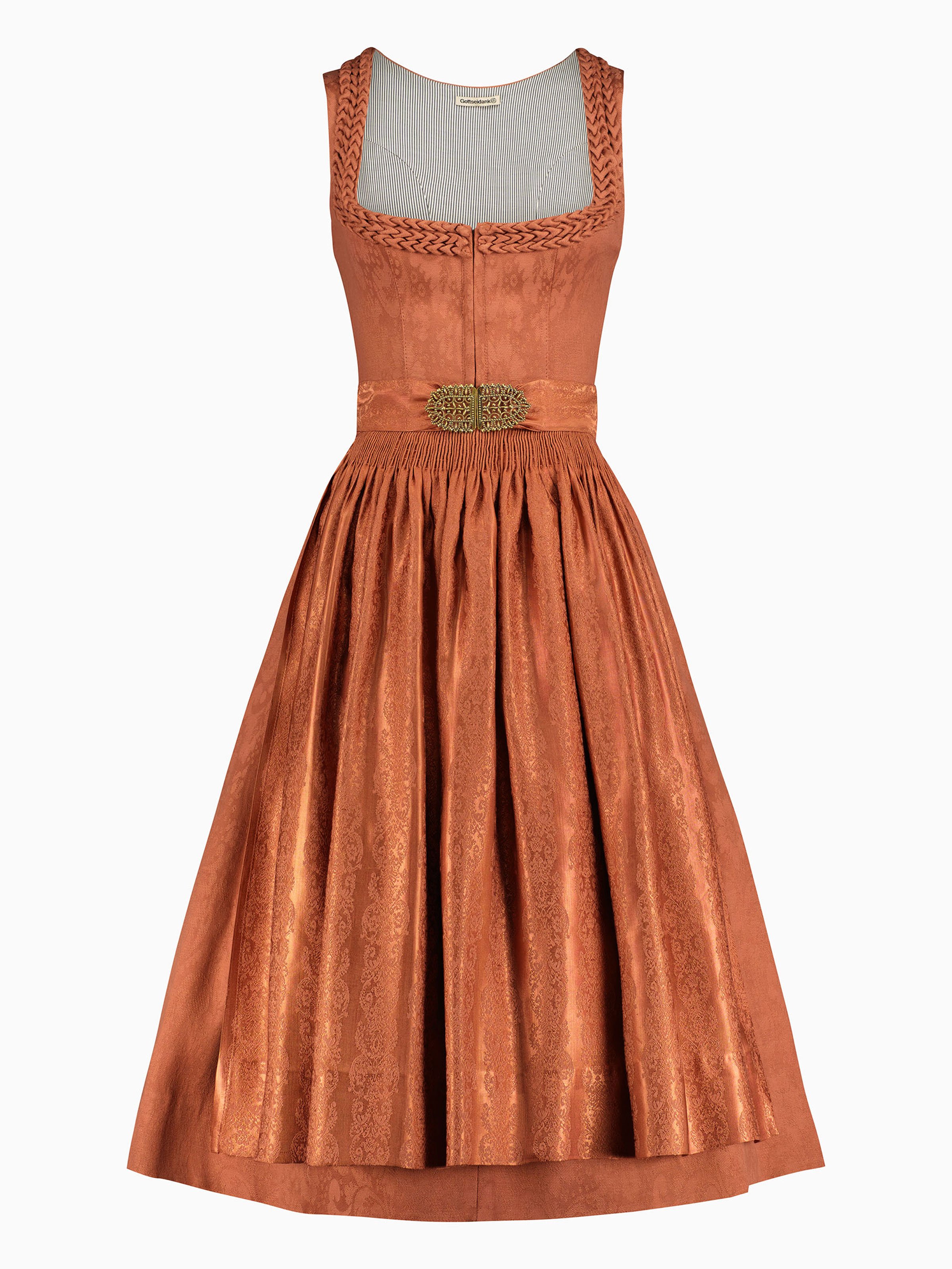 Rostbraunes Stretch-Dirndl Rostbraunes Stretch-Dirndl