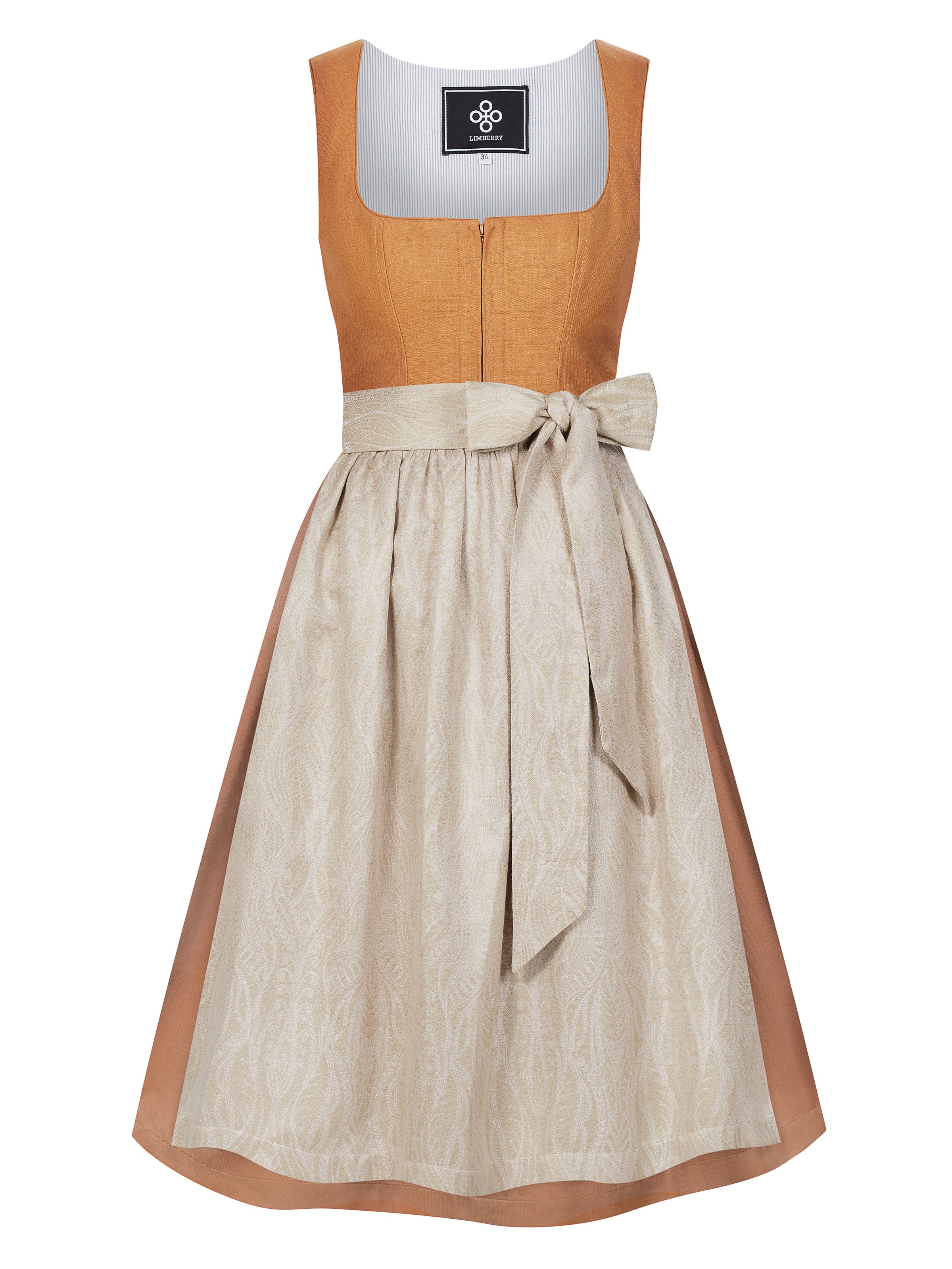 Rostbraunes Balkonett-Dirndl Rostbraunes Balkonett-Dirndl