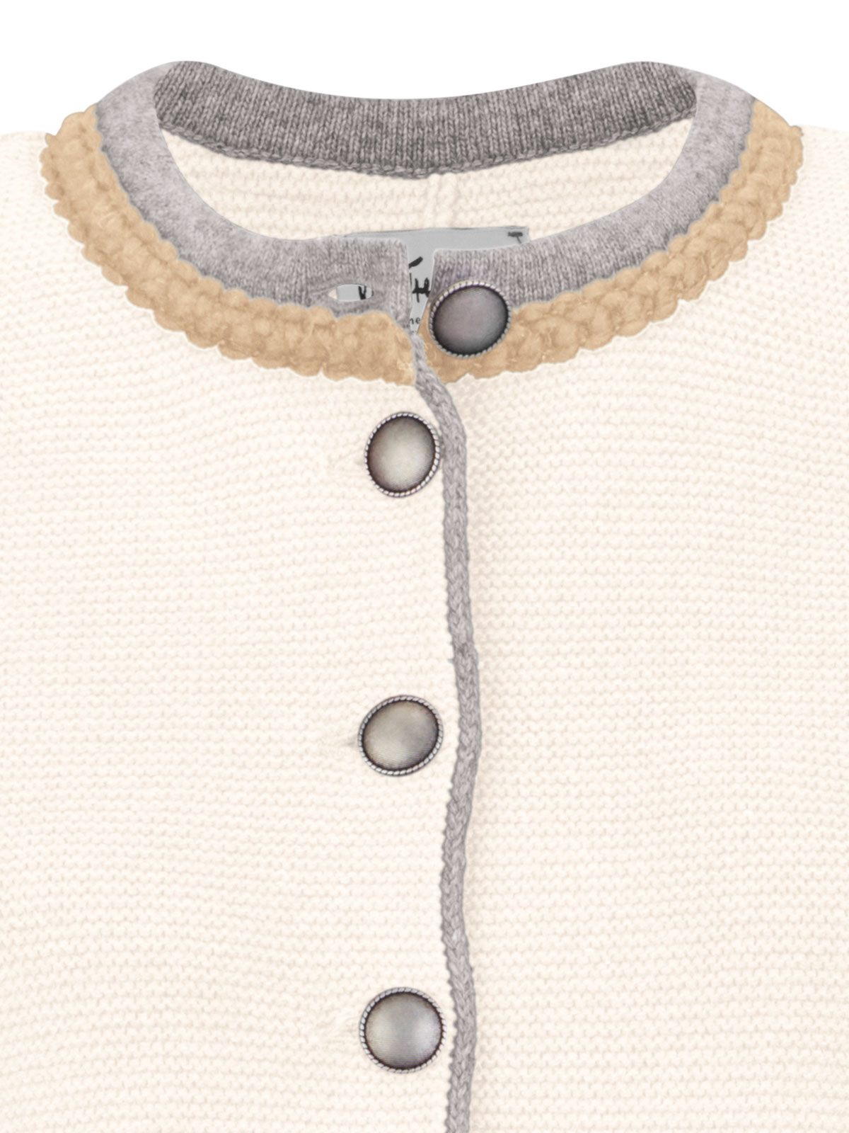 Creme-farbene Strickjacke Creme-farbene Strickjacke