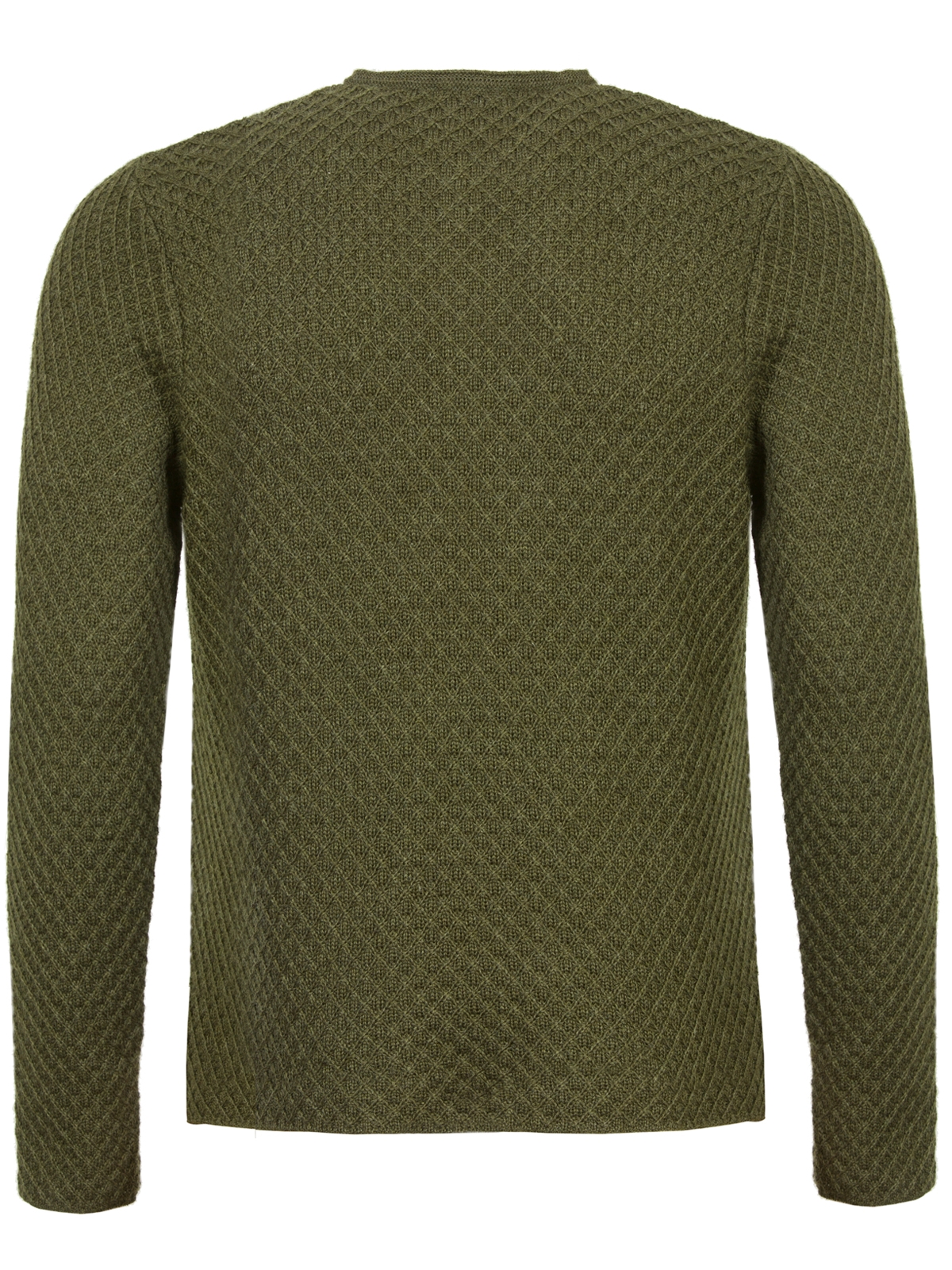 Grüne Strickjacke mit Rauten Grüne Strickjacke mit Rauten