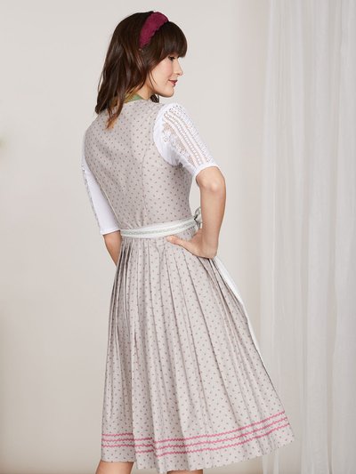 Hochgeschlossenes Dirndl in Beige 