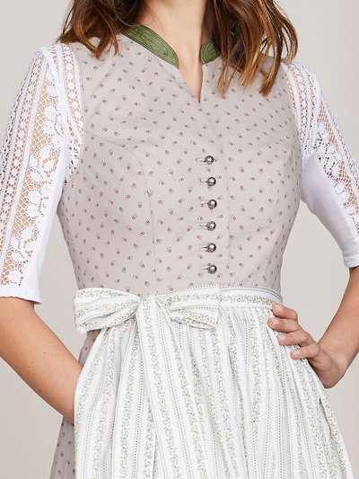 Hochgeschlossenes Dirndl in Beige 