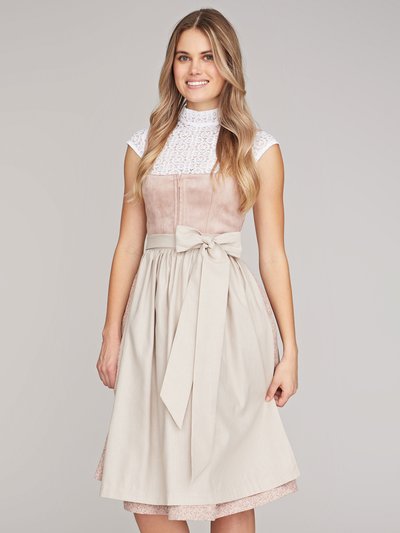 Rosé-beiges Dirndl mit zwei Schürzen Rosé-beiges Dirndl mit zwei Schürzen
