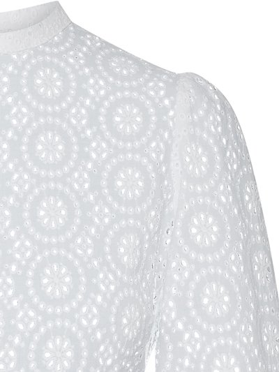 Weißer Body mit Stickerei Weißer Body mit Stickerei