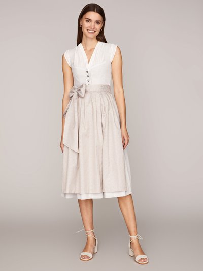 Cremefarbenes Dirndl mit Herzausschnitt Cremefarbenes Dirndl mit Herzausschnitt