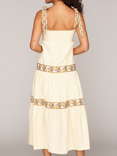Midikleid in Gelb