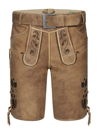 Naturfarbene Ziegenlederhose  