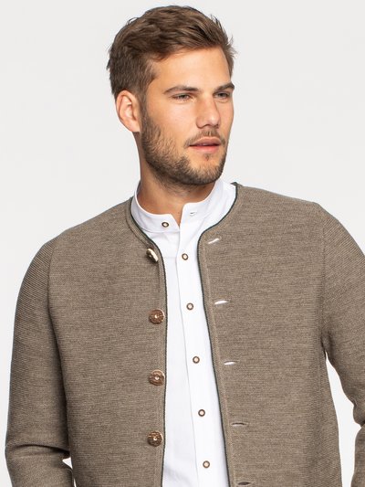 Herren Strickjanker in Beige