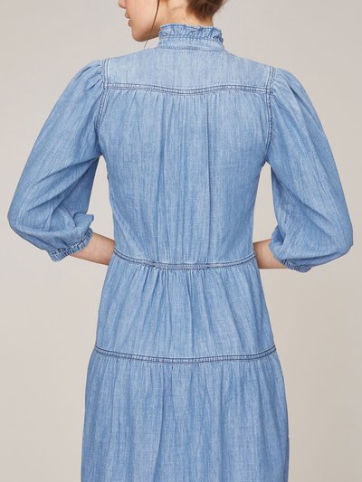 Langes Kleid in Denim-Optik Langes Kleid in Denim-Optik