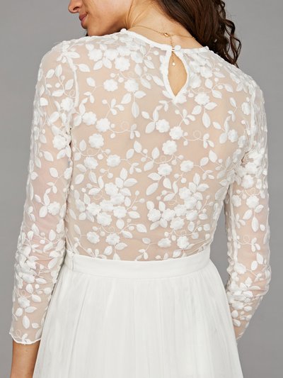 Braut-Body mit Blumen-Spitze Braut-Body mit Blumen-Spitze