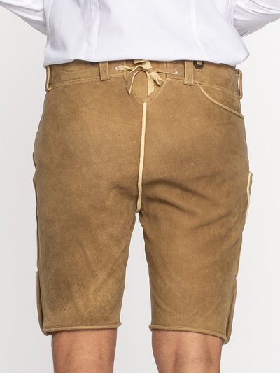 Hellbraune Hirsch-Lederhose