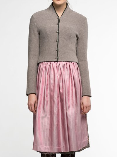 Strick Janker in Beige