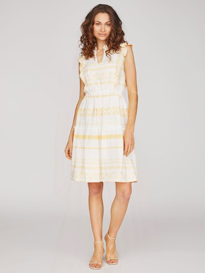 Weiß-gelbes Kleid Weiß-gelbes Kleid