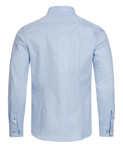 Blau gestreiftes Trachtenhemd