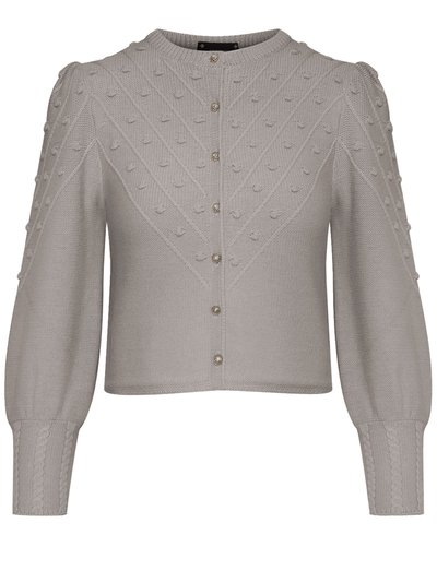 Strickjacke in Grau-Beige Strickjacke in Grau-Beige