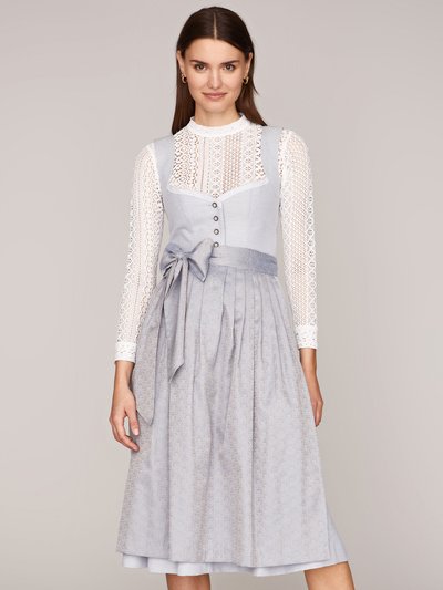 Eisblaues Dirndl mit Herzausschnitt Eisblaues Dirndl mit Herzausschnitt