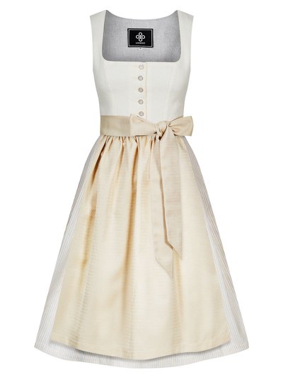 Hellgelbes Dirndl mit zwei Schürzen Hellgelbes Dirndl mit zwei Schürzen