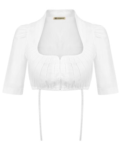 Dirndlbluse mit Häkchen