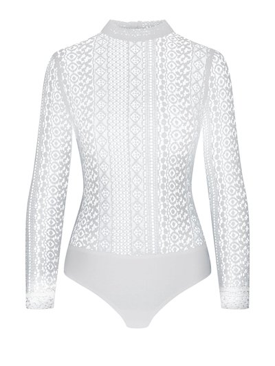 Cremeweißer Spitzenbody Cremeweißer Spitzenbody