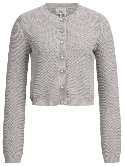 Hellgraue Strickjacke mit Kaschmiranteil Hellgraue Strickjacke mit Kaschmiranteil