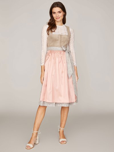 Hellbeiges Dirndl im Animalprint Hellbeiges Dirndl im Animalprint